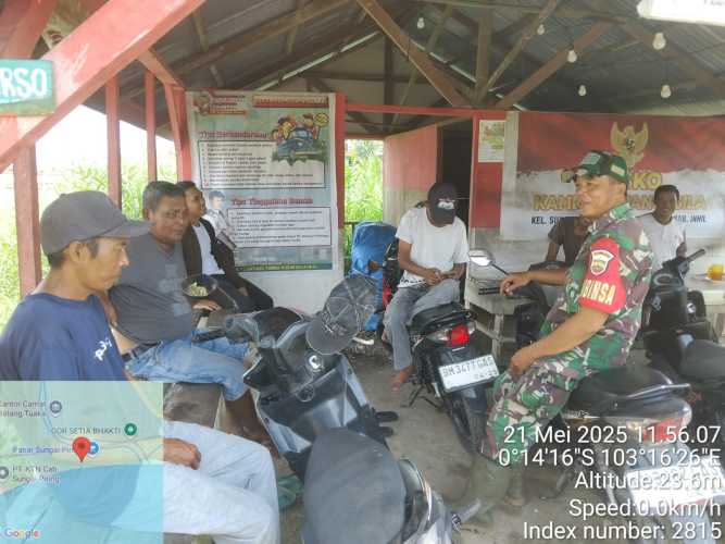 Babinsa Koramil 12/Btk Membangun Keamanan dan Kebersamaan di Kampung Pancasila