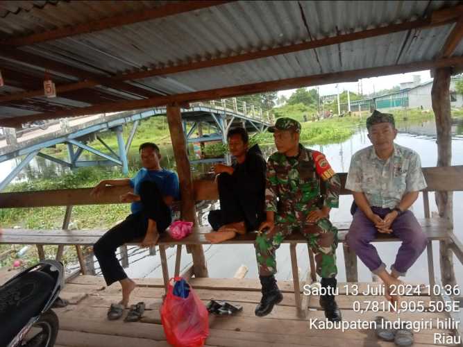 Babinsa Pulau Burung  Berikan sosialisasi Rekrutmen Komcad