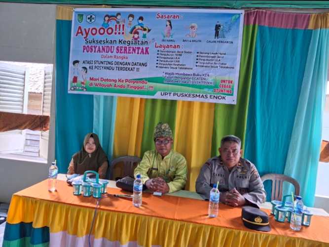 Kapolsek Enok Dukung Perencanaan Gerakan Pencegahan Stunting Provinsi Riau
