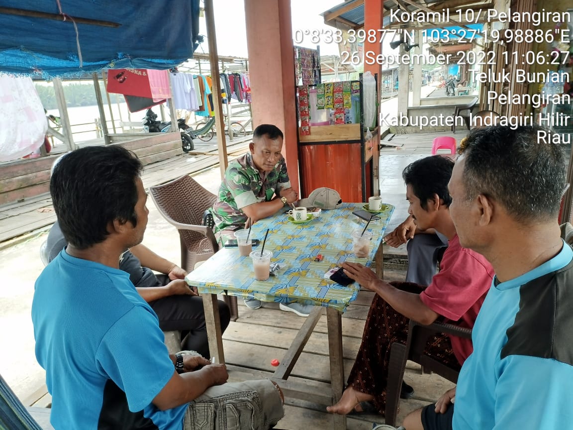 Serka Sugianto Babinsa Koramil 10/Pelangiran jamin kewaspadaan Karhutlah