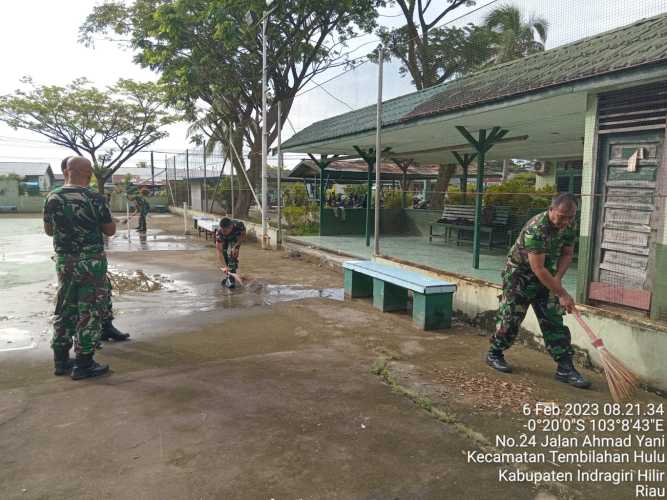 Babinsa Koramil 01/Tembilahan Kekuatan kodim dalam Pembersihan