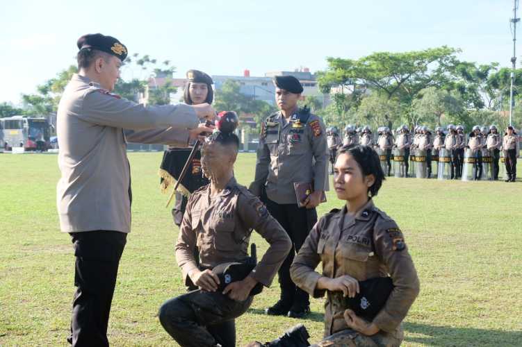 Pembaretan Bintara Angkatan 48, Kapolda Riau: Jangan Lupakan Jasa Orang Tua dan Jadilah Polisi yang Dicintai Masyarakat