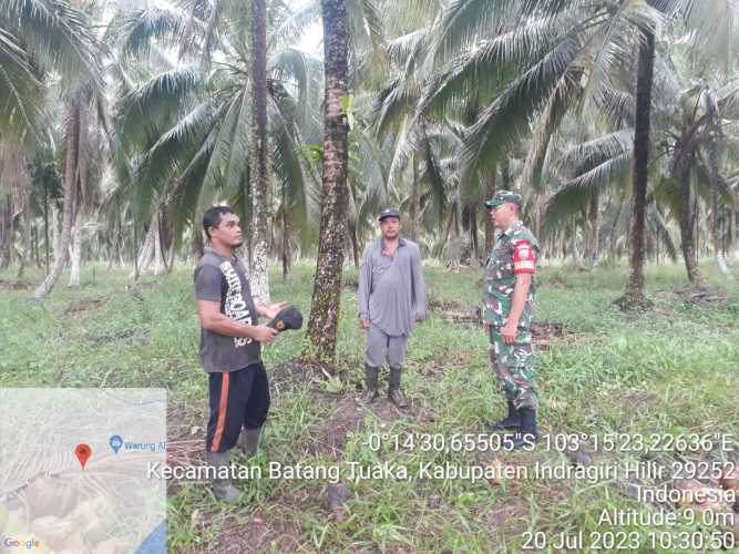 Stop Pembakaran Liar,Sertu Januar Effendi Lakukan Patroli dan Sosialisasi