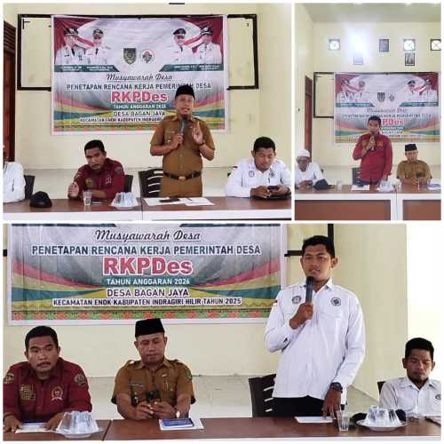Pemerintah Desa Bagan Jaya Gelar Musyawarah Penetapan Rencana Kerja Desa Tahun 2026