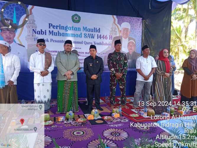 Danramil 01/Tembilahan Dampingi Pj. Bupati dalam Peresmian Pesantren Ummul Qura Pekanarba