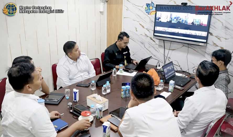 Rapat Monev Realisasi Anggaran,Kantah Indragiri Hilir Fokus Capai Target Akhir Tahun