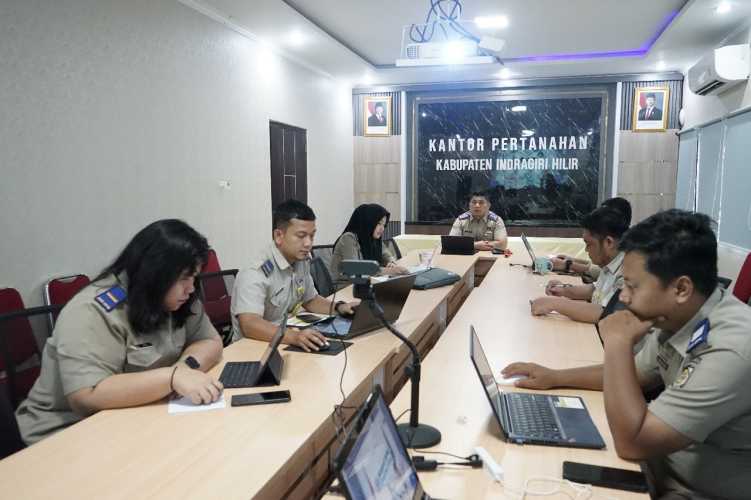 Kepala Kantor Pertanahan Inhil Ikut Rapat Koordinasi KPK untuk Percepat Sertifikasi Aset Tanah