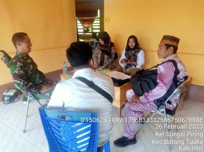 Babinsa Jalin Kerjasama dengan PPS Setempat