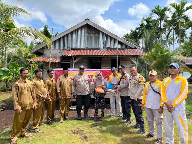 Polsek Pulau Burung Gelar Baksos Jelang Ramadhan, Wujud Kedekatan dengan Masyarakat