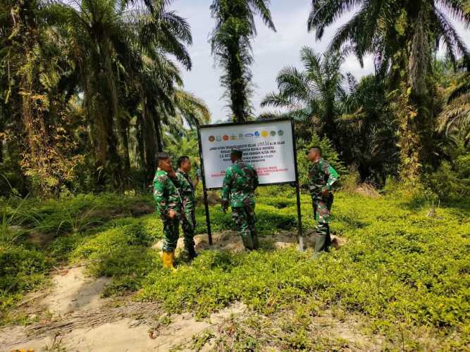 Kodim 0208  Asahan Gelar Patroli pengecekan Plang PKH