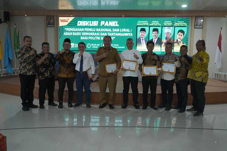 Bupati Asahan Ikuti Diskusi Panel Pemisahan Pemilu Nasional dan lokal di Kabupaten Asahan