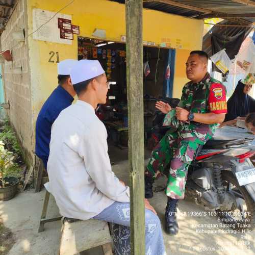 Di Minggu Komsos, Serda Siswanto Hormati Toleransi  Antar Umat Beragama