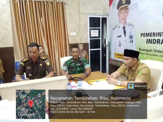 Peltu Jaharzam Mewakili Dandim 0314/Inhil Hadiri Rapat Koordinasi TPID Kabupaten Indragiri Hilir