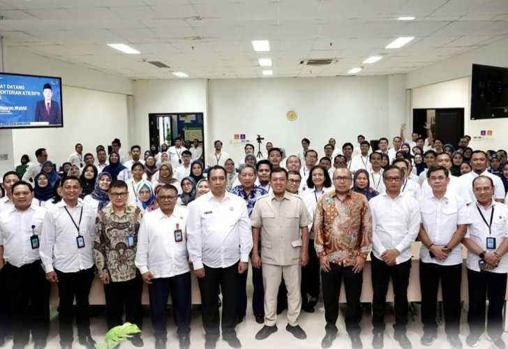 Kunjungi Kantor Cikeas, Menteri Nusron Akan Perkuat SDM Kementerian ATR/BPN yang Memiliki Pemahaman Konsep Manajemen Risiko