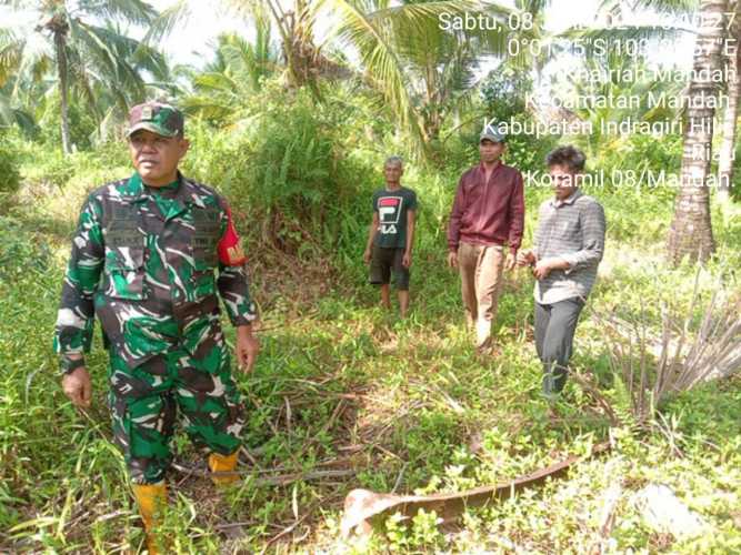 Cegah Meluasnya Wilayah Rawan Karhutlah, Sertu Mistar Cek  Sebaran Hotspot