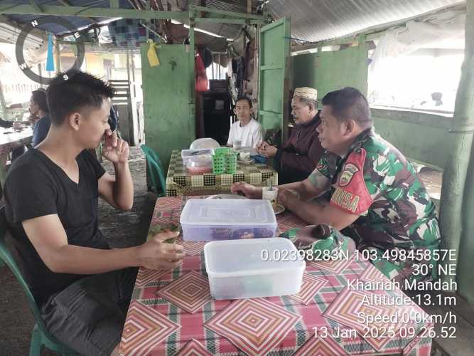 Babinsa Bente Jalin Silaturahmi, Wujudkan Desa yang Aman dan Sejahtera