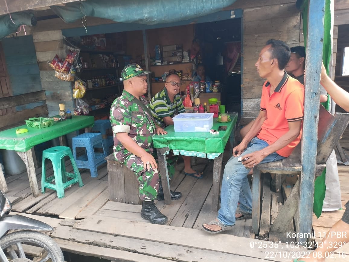 Serda Yulihendra Babinsa Koramil 11/Pulau Burung Manfaatkan Pencegahan Pandemik Covid -19