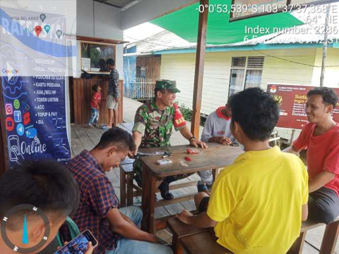 Babinsa Belaras Yakinkan Pemuda Desa Tidak Terjerat Narkoba