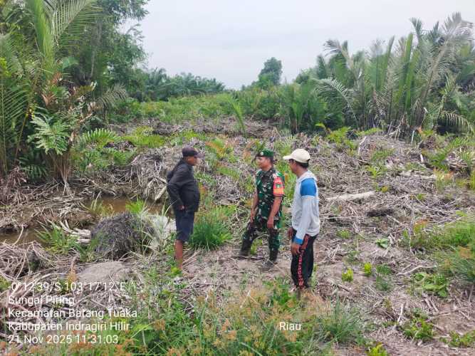 Babinsa Gelar Sosialisasi dan Patroli Tapal Batas sebagai upaya antisipasi konflik agraria