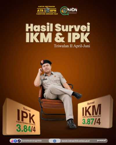 Kantah Inhil Catat Hasil Positif Survei IKM dan IPK Triwulan II 2026
