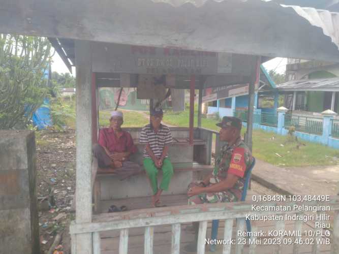 Babinsa Lakukan Pertemuan Sosial