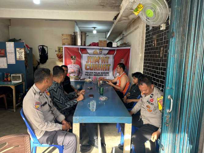 Polsek Pulau Burung Gelar Jumat Curhat, Serap Aspirasi Warga Sambil Cegah Karhutla