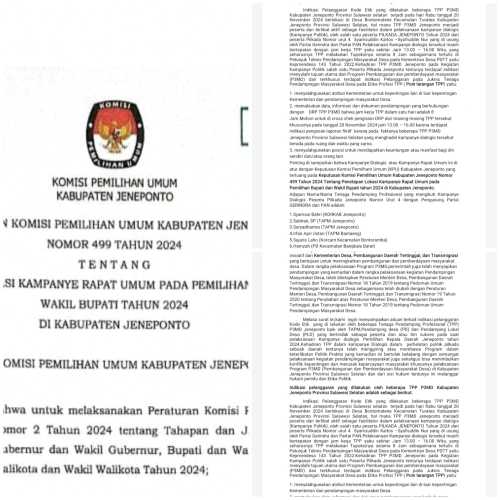 Sorotan Publik, Pelanggaran Kode Etik Tenaga Pendamping Desa P3MD di Pilkada 2024 Kabupaten Jeneponto Tidak Direspon