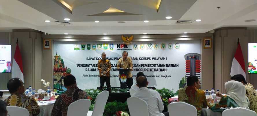 Bupati Asahan Hadiri Rapat Koordinasi Penguatan Sinergi Kolaborasi antara KPK dan Pemerintah Daerah