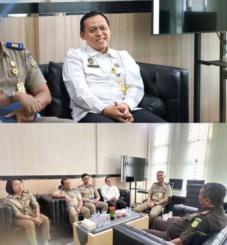 Perkuat Sinergi Antarinstansi, Kakantah Indragiri Hilir Jalin Silaturahmi dengan Kejaksaan Negeri