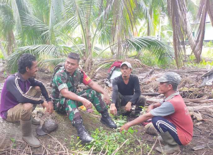 Sertu Syamsir Selalu Aktif Penyuluhan Kepada Petani