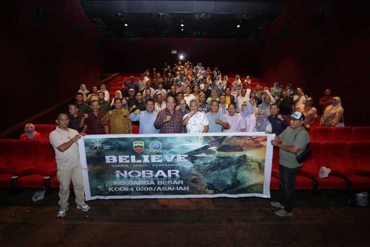 Dandim 0208/Asahan Bersama Forkopimda Gelar Nonton Bareng Film Believe