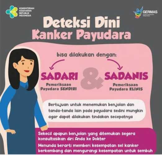 Cegah Kanker Payudara, Dinkes Inhil Ajak  Warga Deteksi Dini dengan Metode Inspeksi Visual