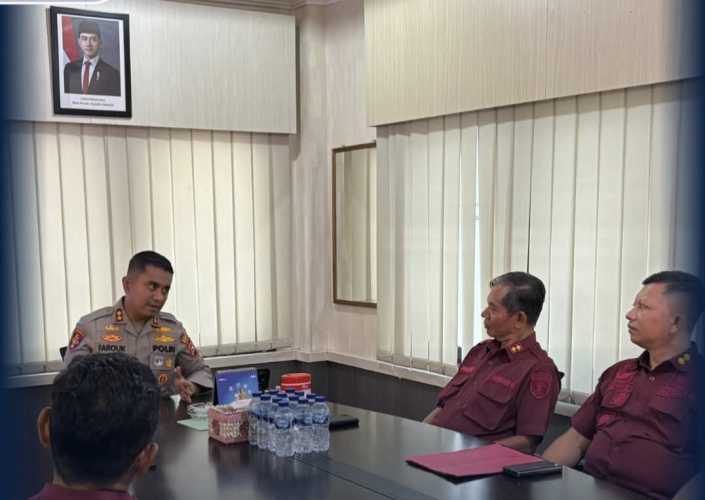 Perkuat Sinergi Pengamanan, Kalapas Tembilahan Lakukan Koordinasi dengan Kapolres Inhil