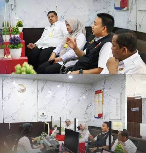 Briefing Pagi Perkuat Kualitas Layanan, Kakantah Inhil Tekankan Profesionalisme Petugas Loket