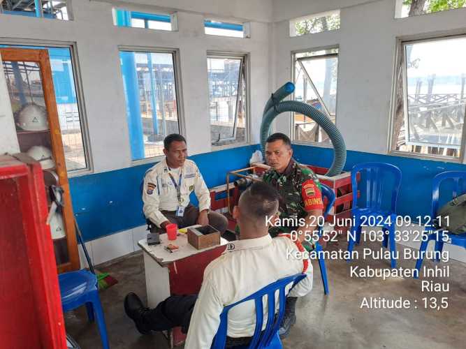 Rembuk Karhutlah Babinsa Pulau Burung dan Perusahaan Setempat