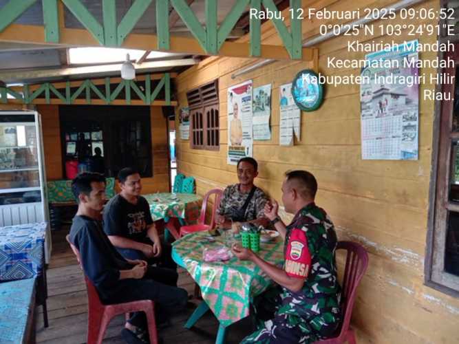 Babinsa Desa Bakau Aceh Melakukan Komsos Bersama Warga Binaan