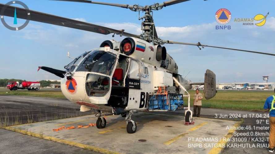 Riau Dapat Tambahan Satu Helikopter Water Bombing