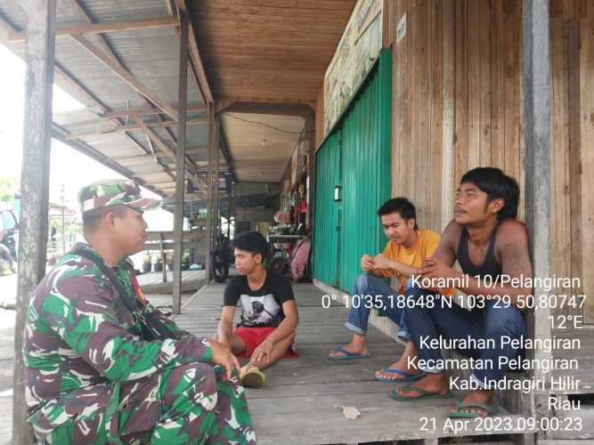 Serda Erik Gali Informasi Tentang Situasi Kamtibmas Jelang Lebaran