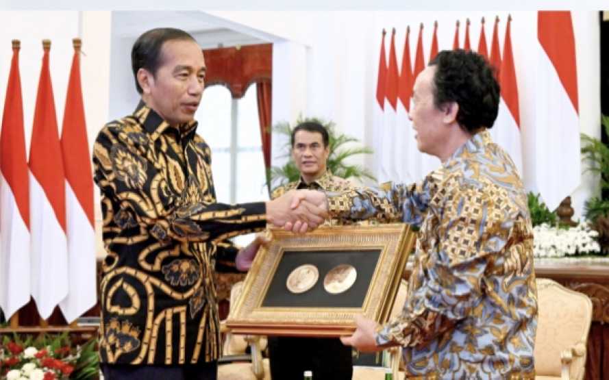 Menteri AHY Hadiri Pemberian Penghargaan Agricola Medal kepada Presiden Joko Widodo