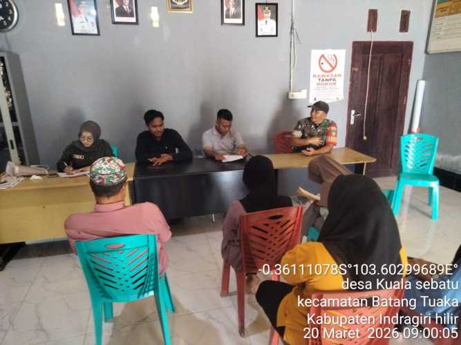 Melalui Komduk, Babinsa Koramil 12/Batang Tuaka Dorong Kemajuan Desa Lewat Program KDKMP