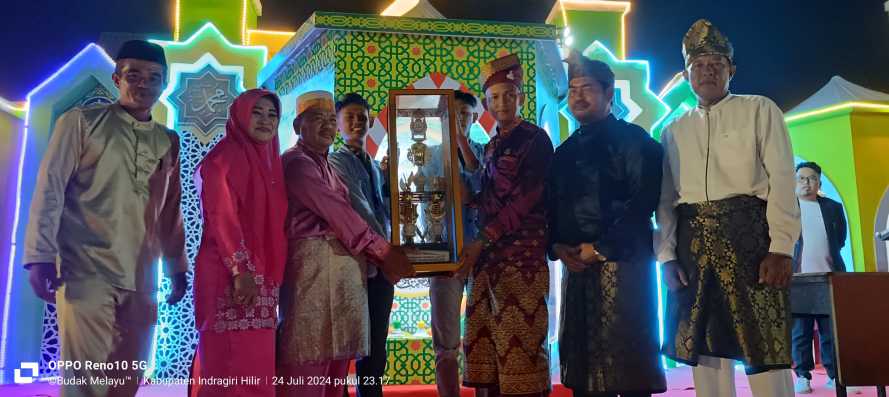 Desa Seberang Pabenaan Raih Juara Umum Pada MTQ Ke-32 Kecamatan Keritang