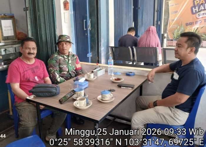 Babinsa Pulau Burung Gelar komduk mingguan,