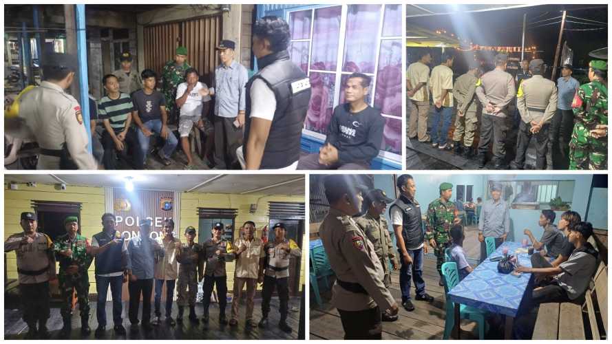Forkopincam Concong dan Polsek Gelar Patroli Bersama, Pastikan Situasi Aman dan Kondusif