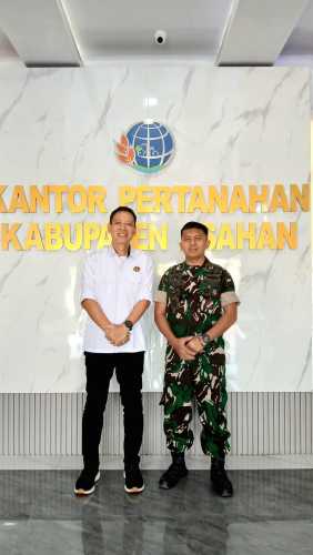 Dandim 0208/Asahan Lakukan Silaturahmi dengan Kakan BPN/ATR Kabupaten Asahan
