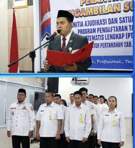 Pelantikan dan Pengambilan Sumpah Panitia Ajudikasi PTSL 2026 Kabupaten Indragiri Hilir