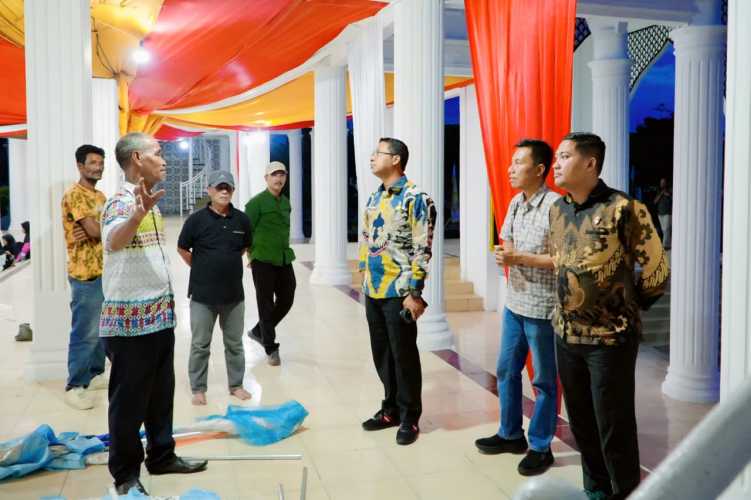 Wakil Bupati Jhoni Charles Tinjau Persiapan MTQ ke-XX Kabupaten Rokan Hilir