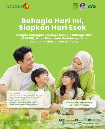 Siapkan Masa Depan Keluarga, PT BPR Gemilang Luncurkan Tabungan Kesejahteraan Rakyat (TAKBIR)