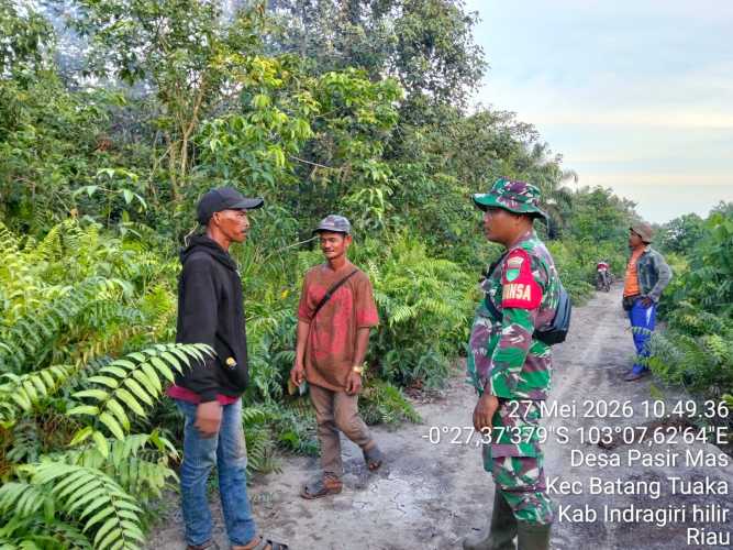Kesiapsiagaan Babinsa Pasir Mas Hadapi Ancaman Karhutlah