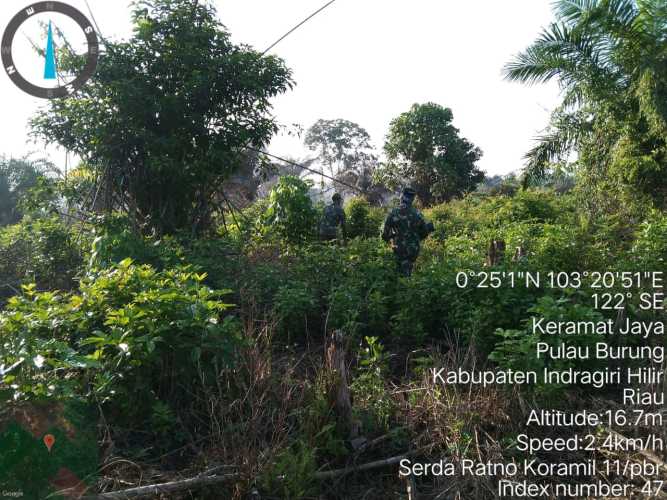Sertu Ratno Dukung Sektor Binaan Bebas Karhutlah