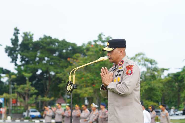 Apel Terakhir Wakapolda Riau, Brigjen Jossy Sampaikan Pesan Perpisahan